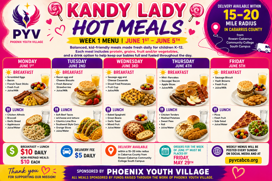 HOT MEAL JUNE 1ST-5TH